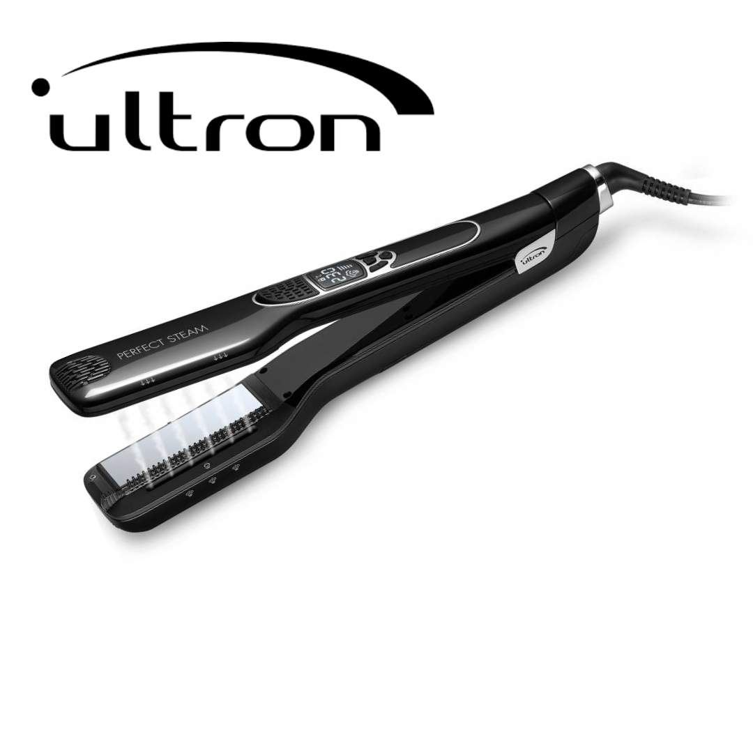 Flat iron with water chamber outlet