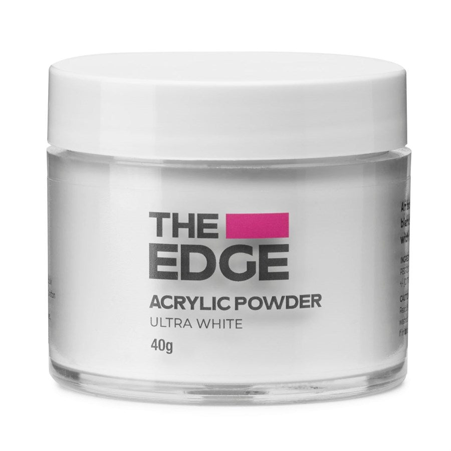 Edge Nails Acrylic Powder - Ultra White (40g)