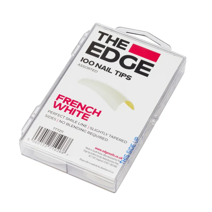 Edge Nails French White Tips Assorted Pack (x100)