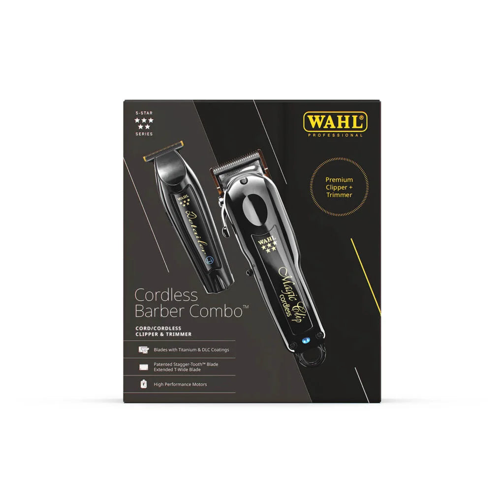 Wahl Black Magic Clipper + Black Detailer Cordless Combo™ Kit Wahl Black Magic Clipper + Black Detailer Cordless Combo™ Kit