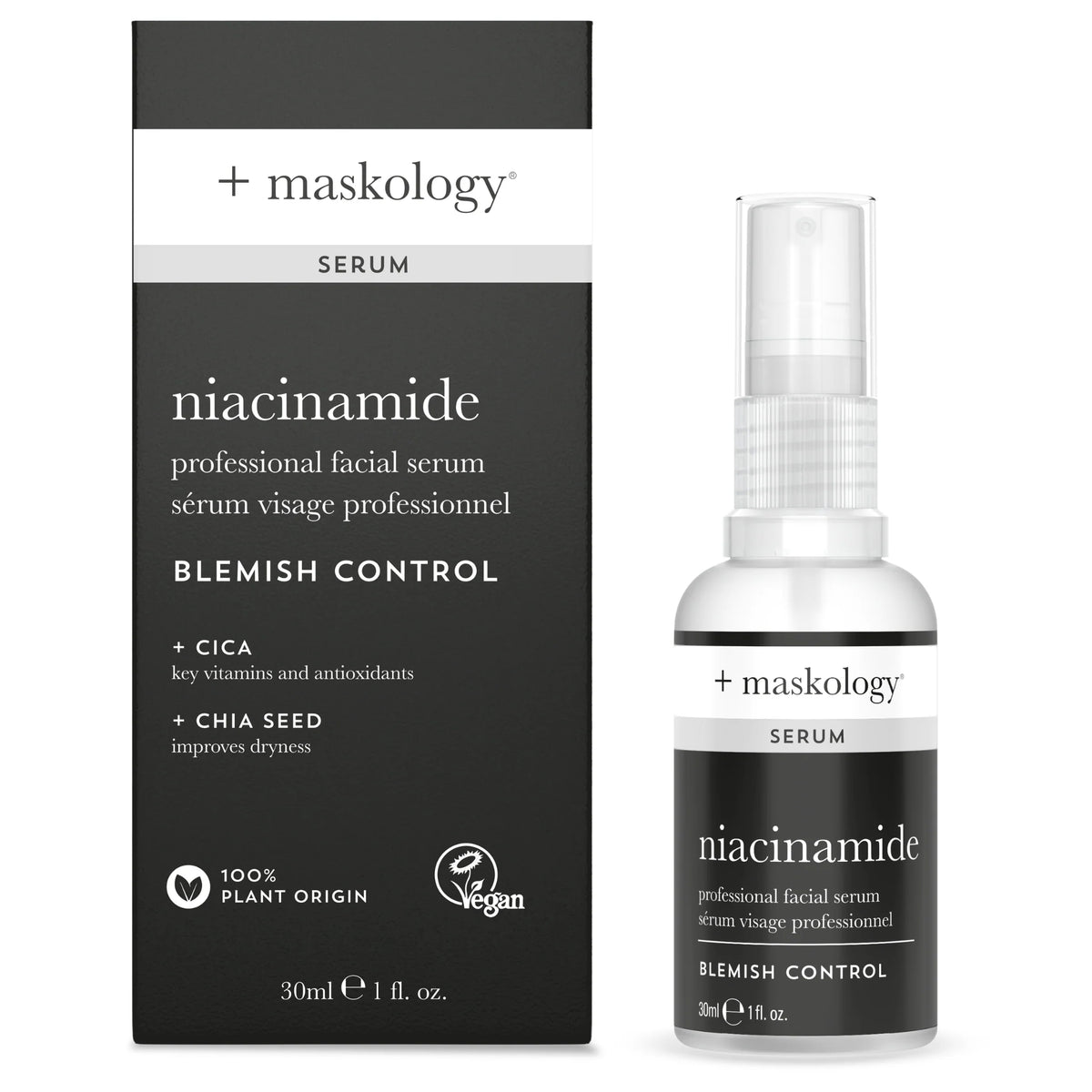 +Maskology Niacinamide Professional Facial Serum 30ml