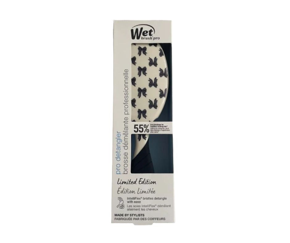 WetBrush Pro Detangler Bows On Bows Black
