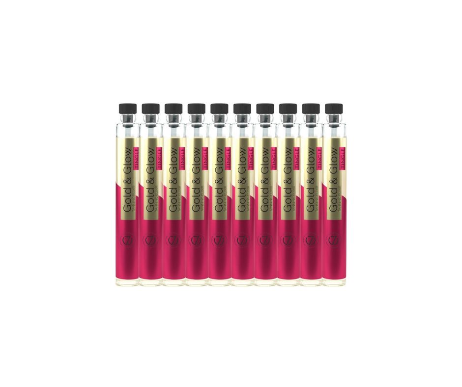 Seven Suns Gold & Glow Tingle Tanning Oil 5.7ml (10 Pack)