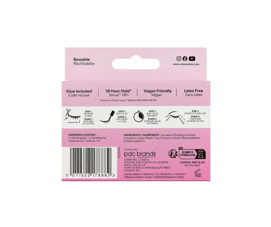 Salon System Strip Lash 022 (3/4 Length)