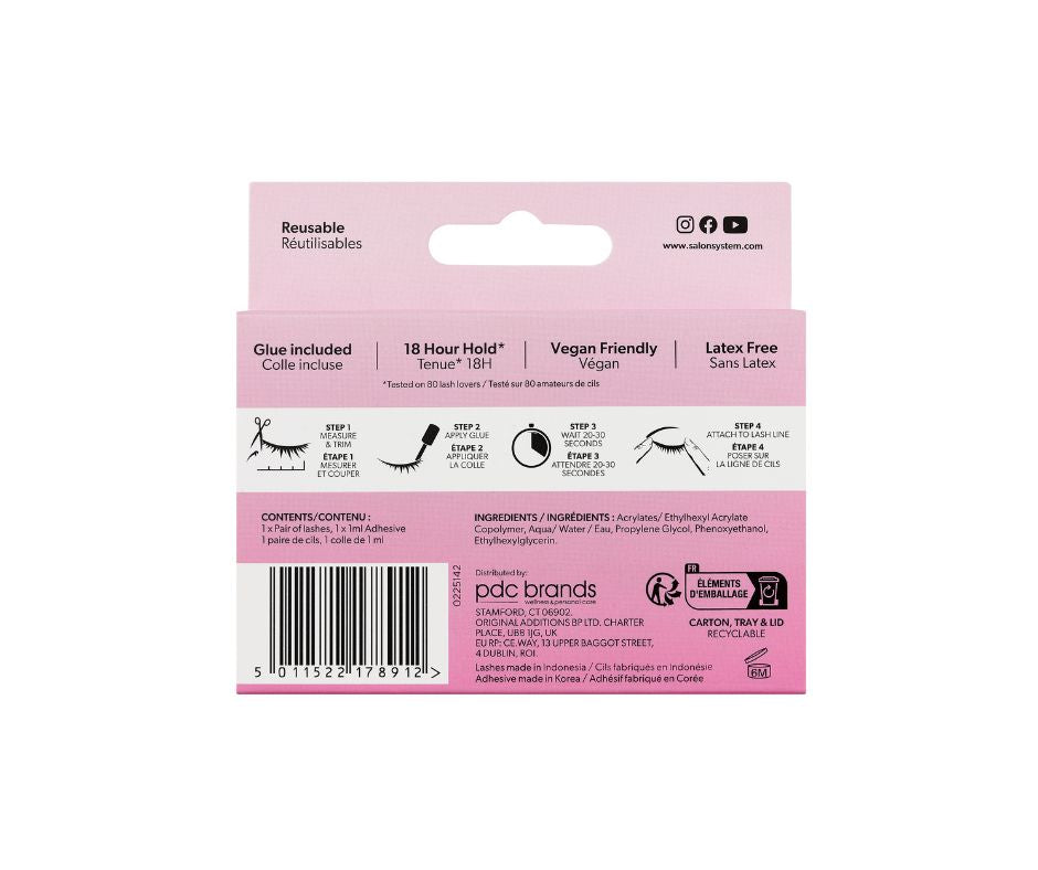 Salon System Strip Lash 011 (3/4 Length)