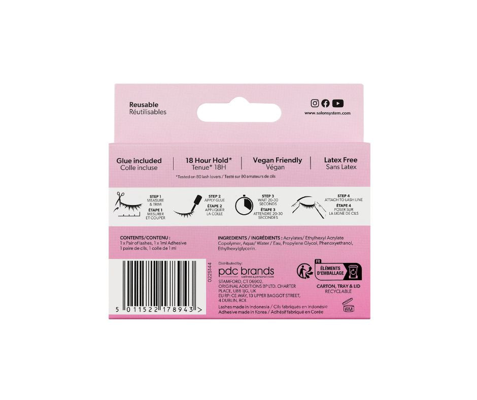 Salon System Strip Lash 055 (3/4 Length)