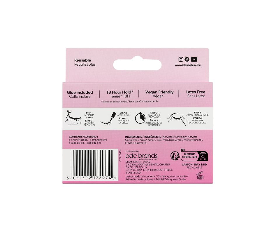 Salon System Strip Lash 099 (3/4 Length)