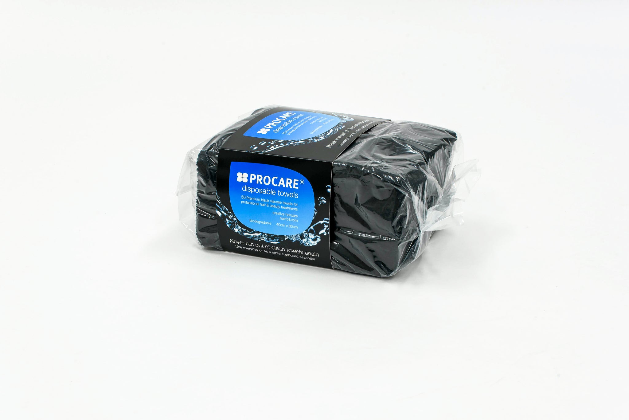Procare Disposable Towels Black - 50 Pack