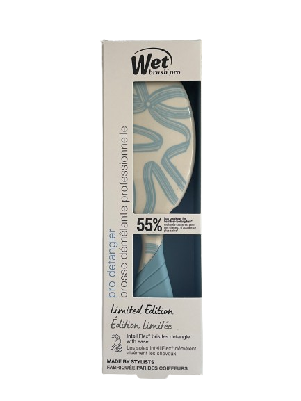 WetBrush Pro Detangler Bows On Bows Blue