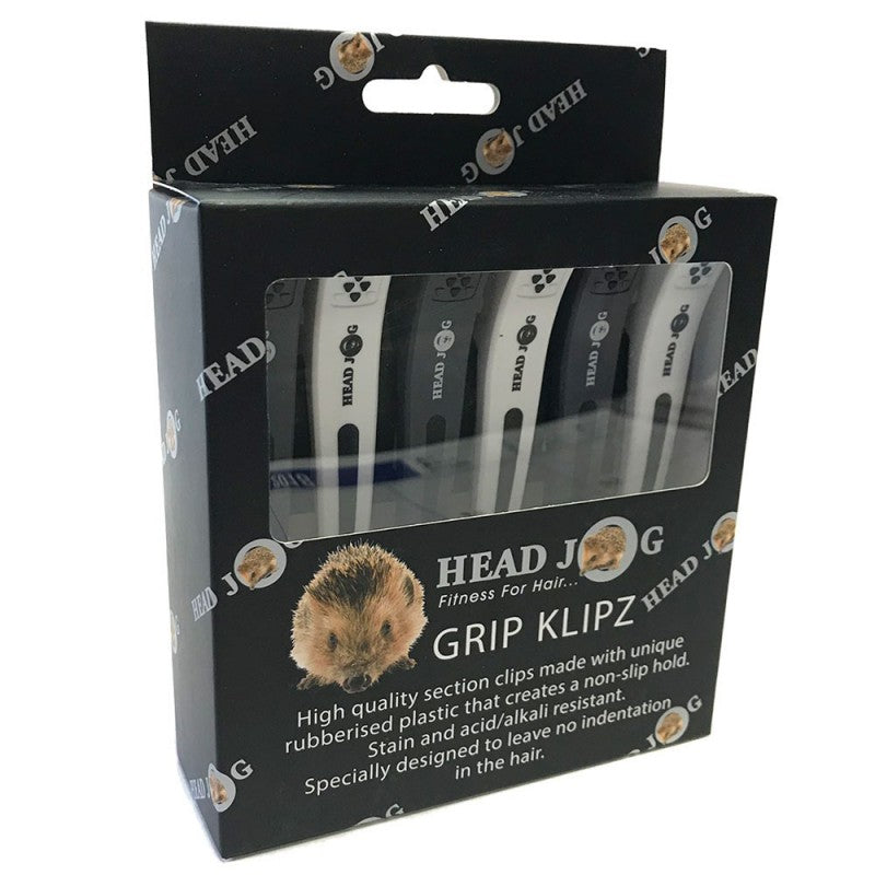 Head Jog Grip Klipz Grey and White (Box of 6)