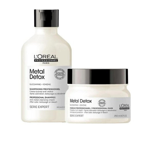 L'Oreal Metal Detox Shampoo 300ml + Professional Mask 250ml Duo