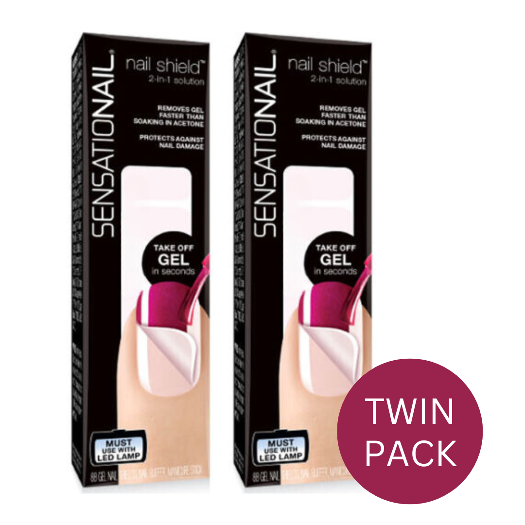 SensatioNail Nail Shields | Peel Off UV Gel Polish Remover Shield (2 Pack)