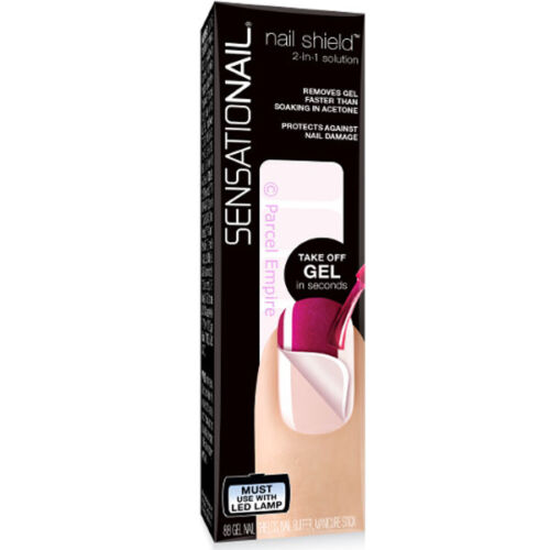 SensatioNail Nail Shields | Peel Off UV Gel Polish Remover Shield (2 Pack)