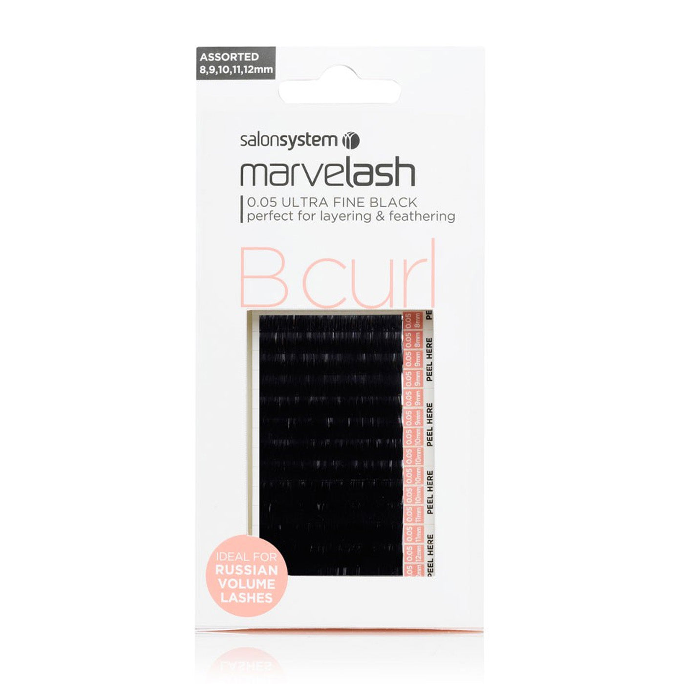 Marvelash Lash Extensions - B Curl - 0.05 Assorted (Ultra Fine) - Ultimate Hair and Beauty