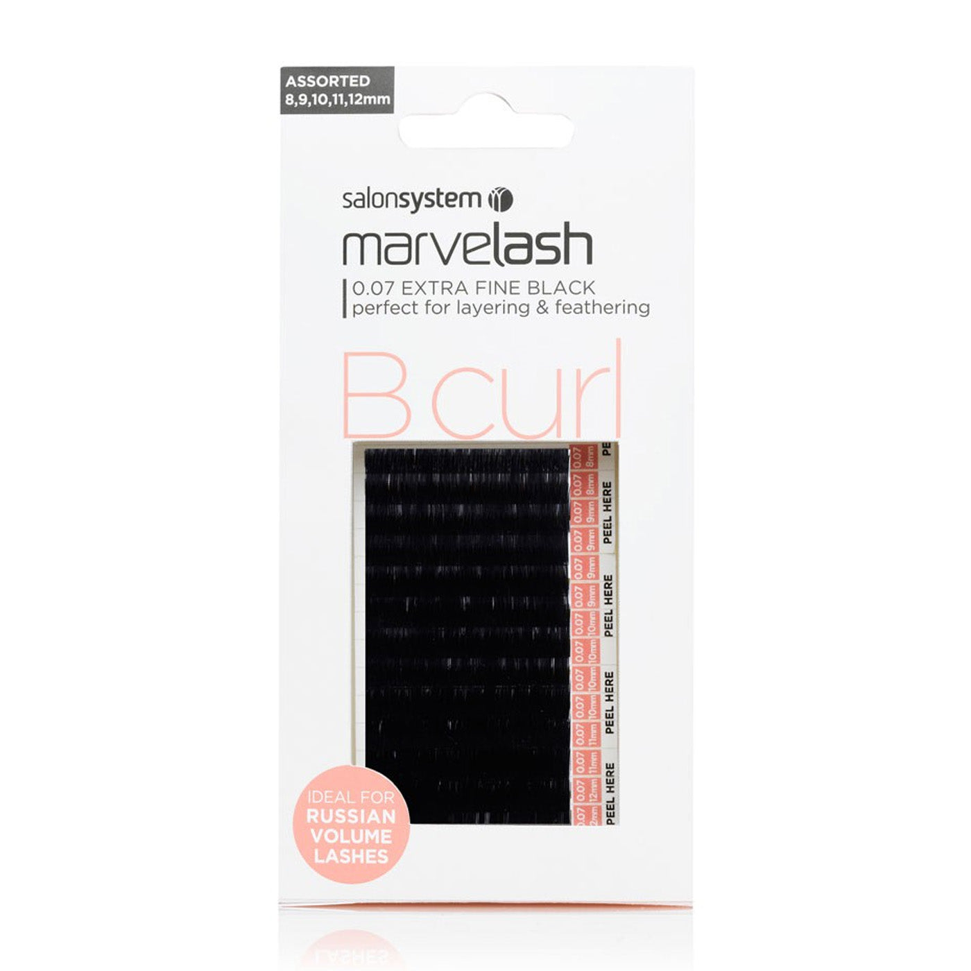 Marvelash Lash Extensions - B Curl - 0.07 Assorted (Extra Fine) - Ultimate Hair and Beauty