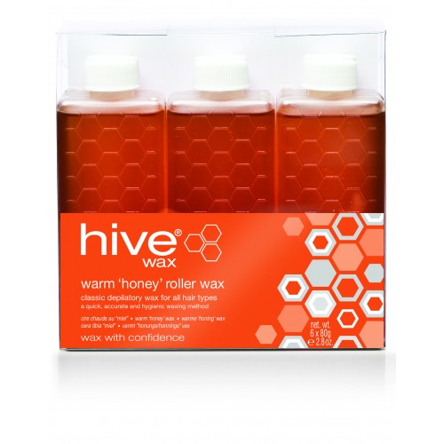 Warm 'Honey' Wax 6 x 80G Hive - Ultimate Hair and Beauty