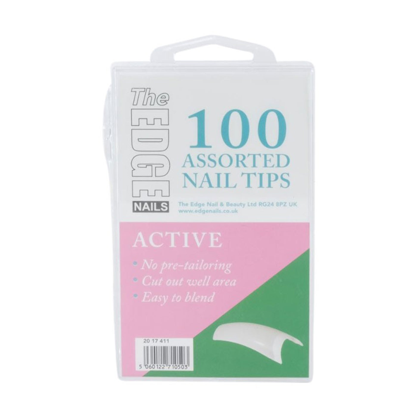 Edge Nails Active Tips Assorted Pack (x100) - Ultimate Hair and Beauty