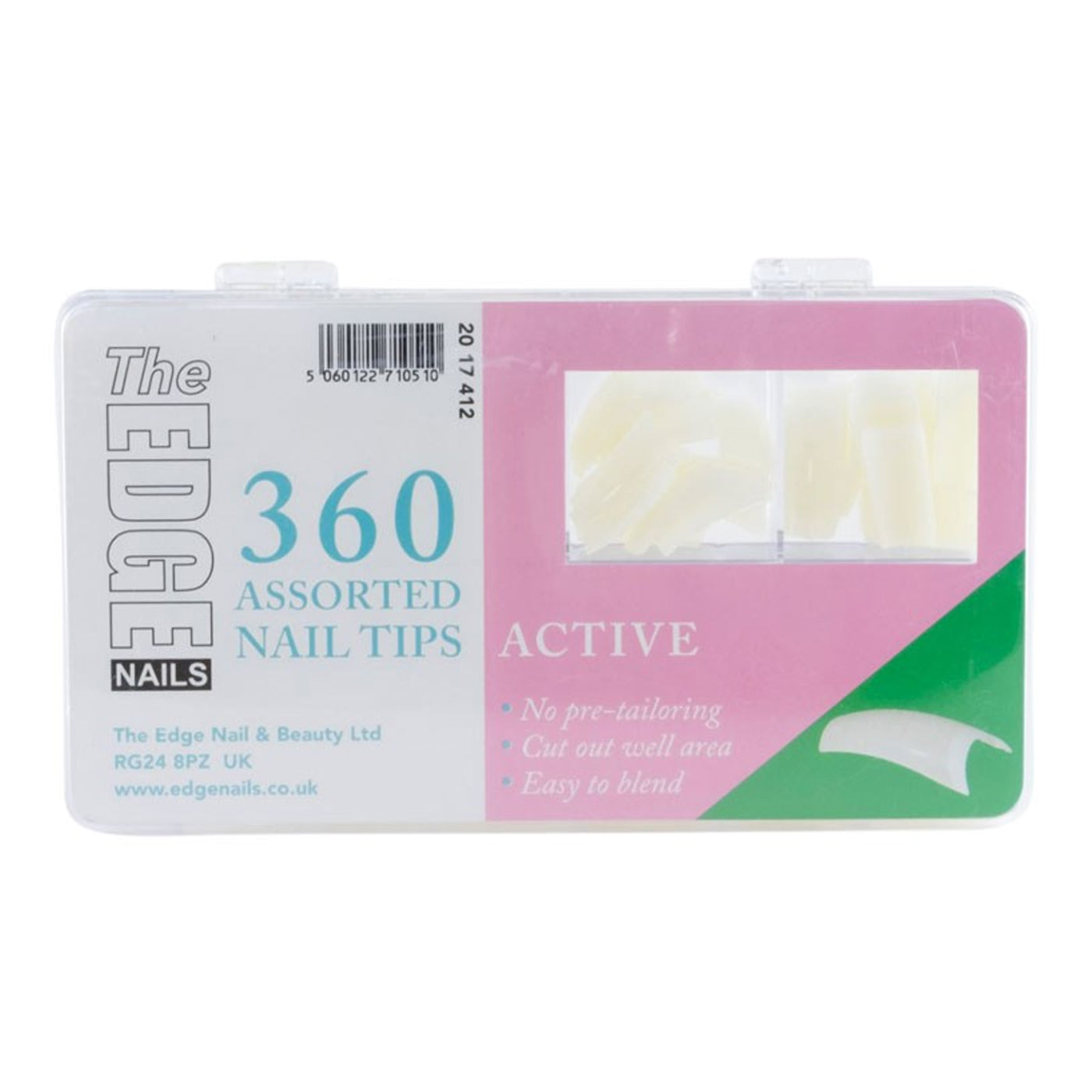 Edge Nails Active Tips Assorted Pack (x360) - Ultimate Hair and Beauty
