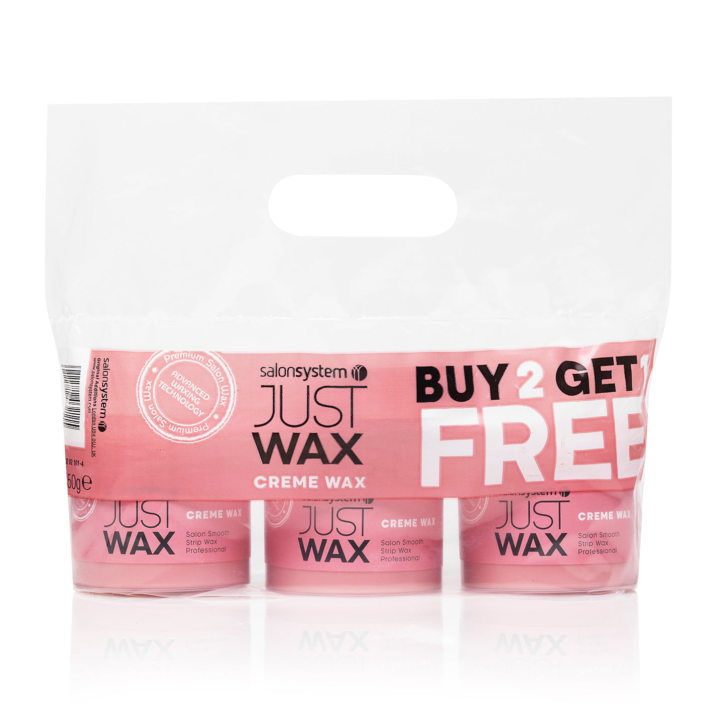 Just Wax Pink Creme Wax (3 x 450g) - Ultimate Hair and Beauty