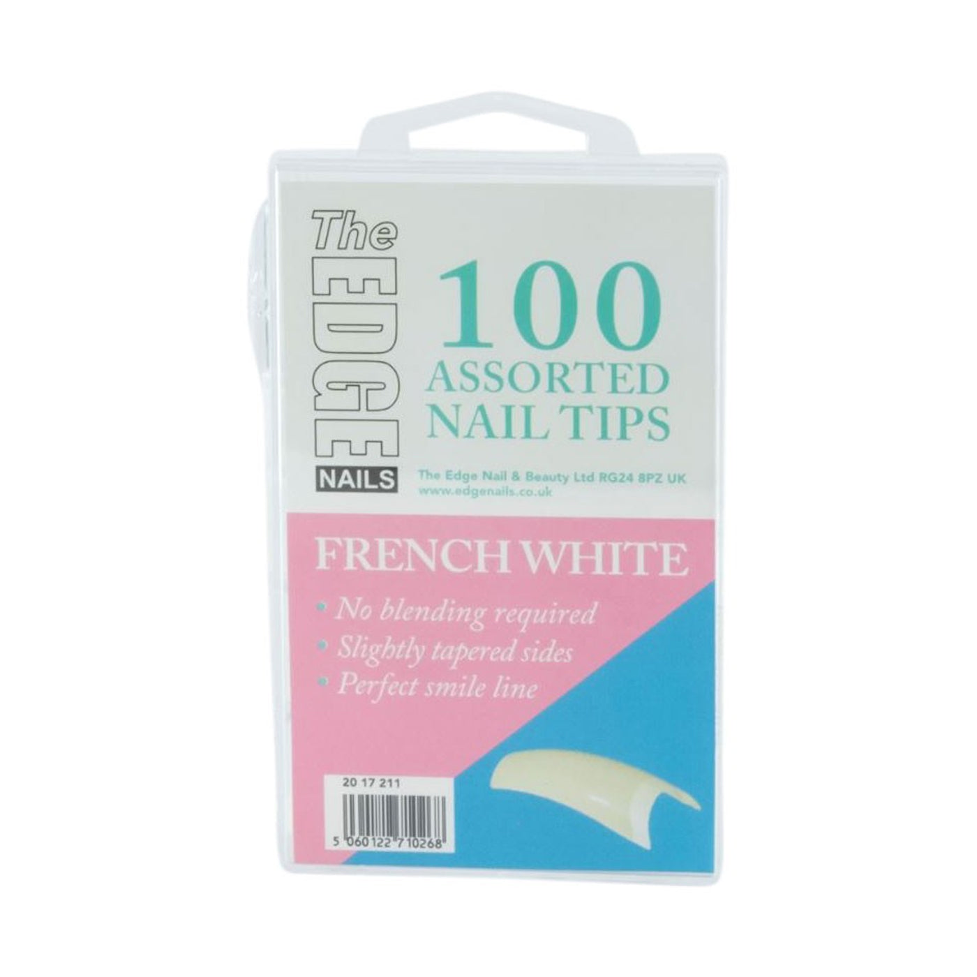 Edge Nails French White Tips Assorted Pack (x100) - Ultimate Hair and Beauty