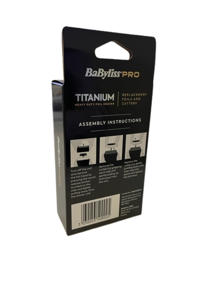 BaByliss Titanium Foil Shaver Replacement Foils Gold - view 3