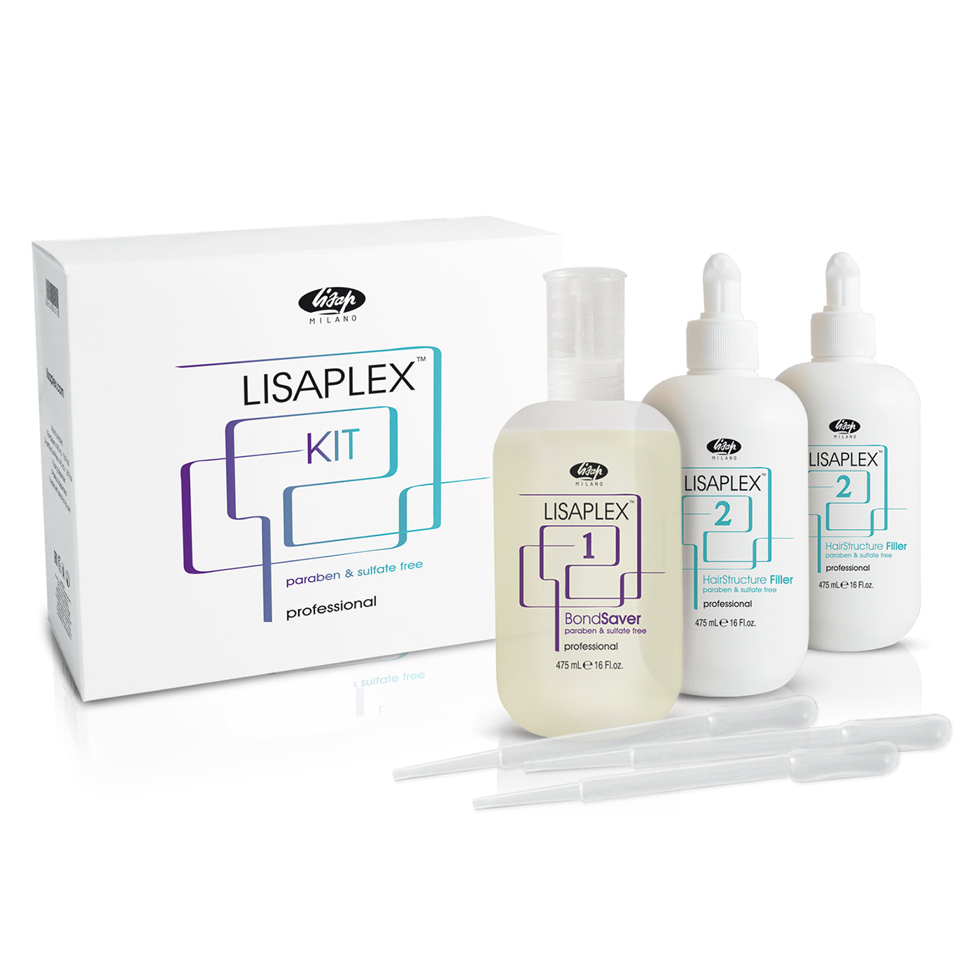 Lisap Lisaplex Professional Kit (3 x 475ml) - Ultimate Hair and Beauty