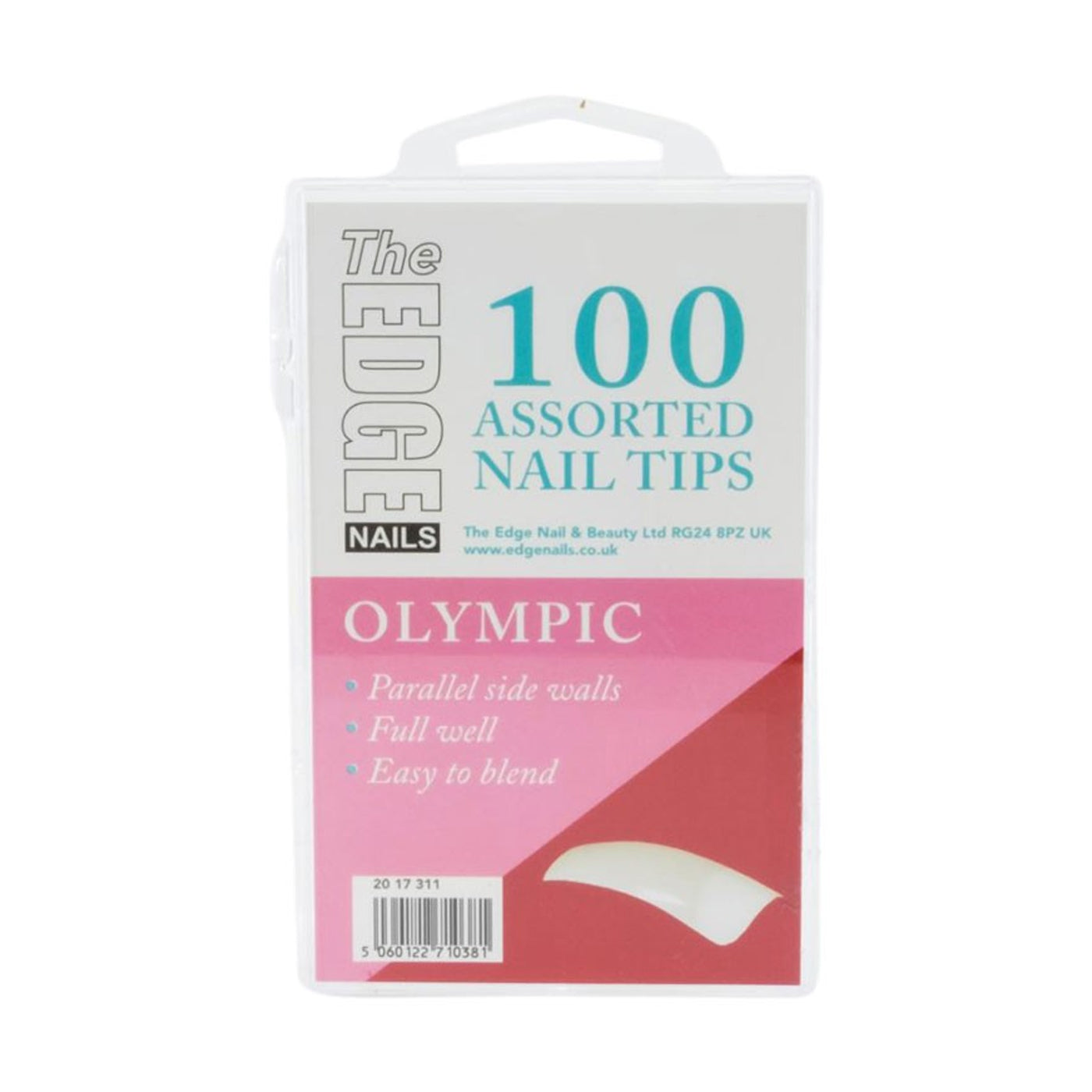 Edge Nails Olympic Tips Assorted Pack (x100) - Ultimate Hair and Beauty