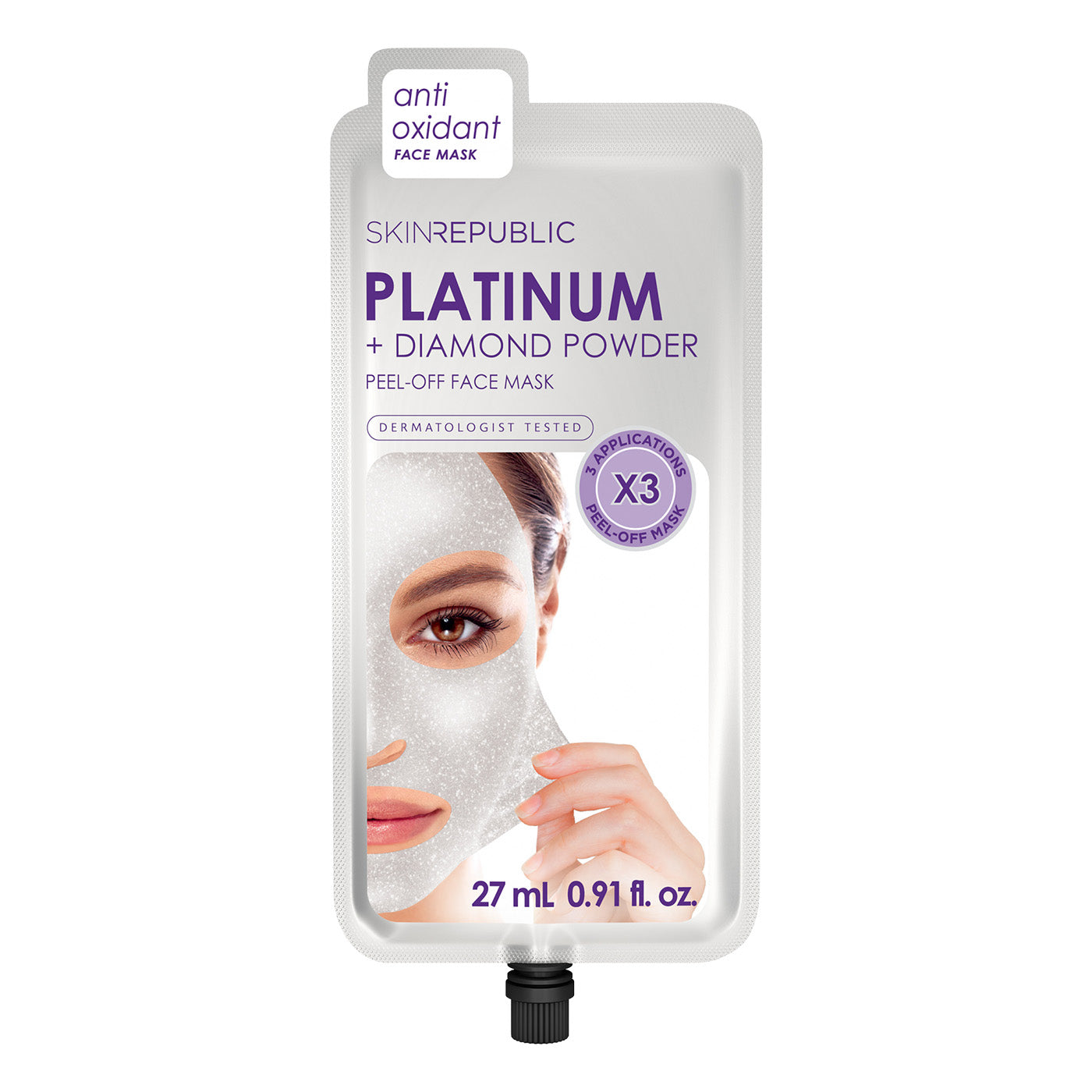 Skin Republic Platinum Peel-Off Face Mask - Ultimate Hair and Beauty