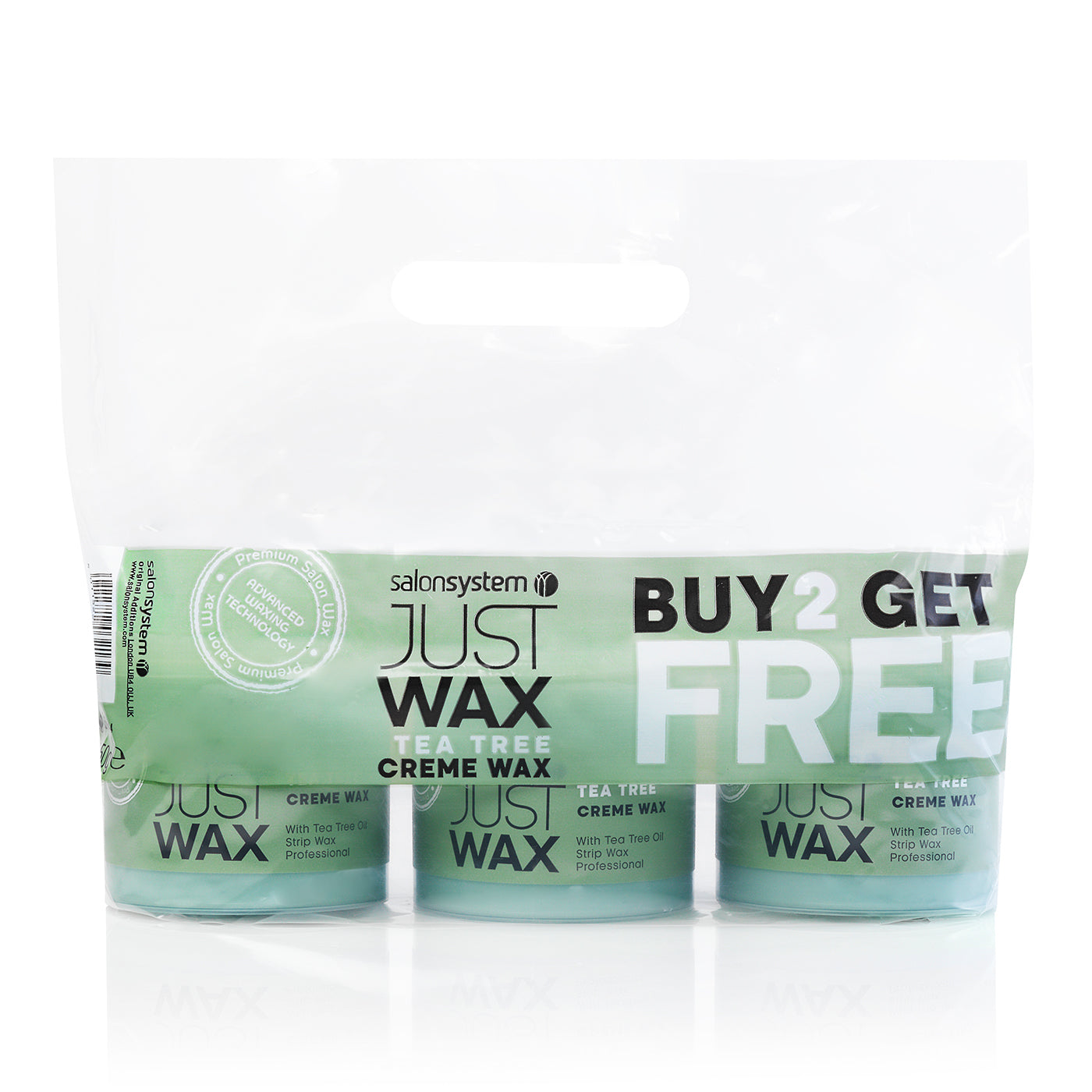 Just Wax Tea Tree Creme Wax (3 x 450g) - Ultimate Hair and Beauty