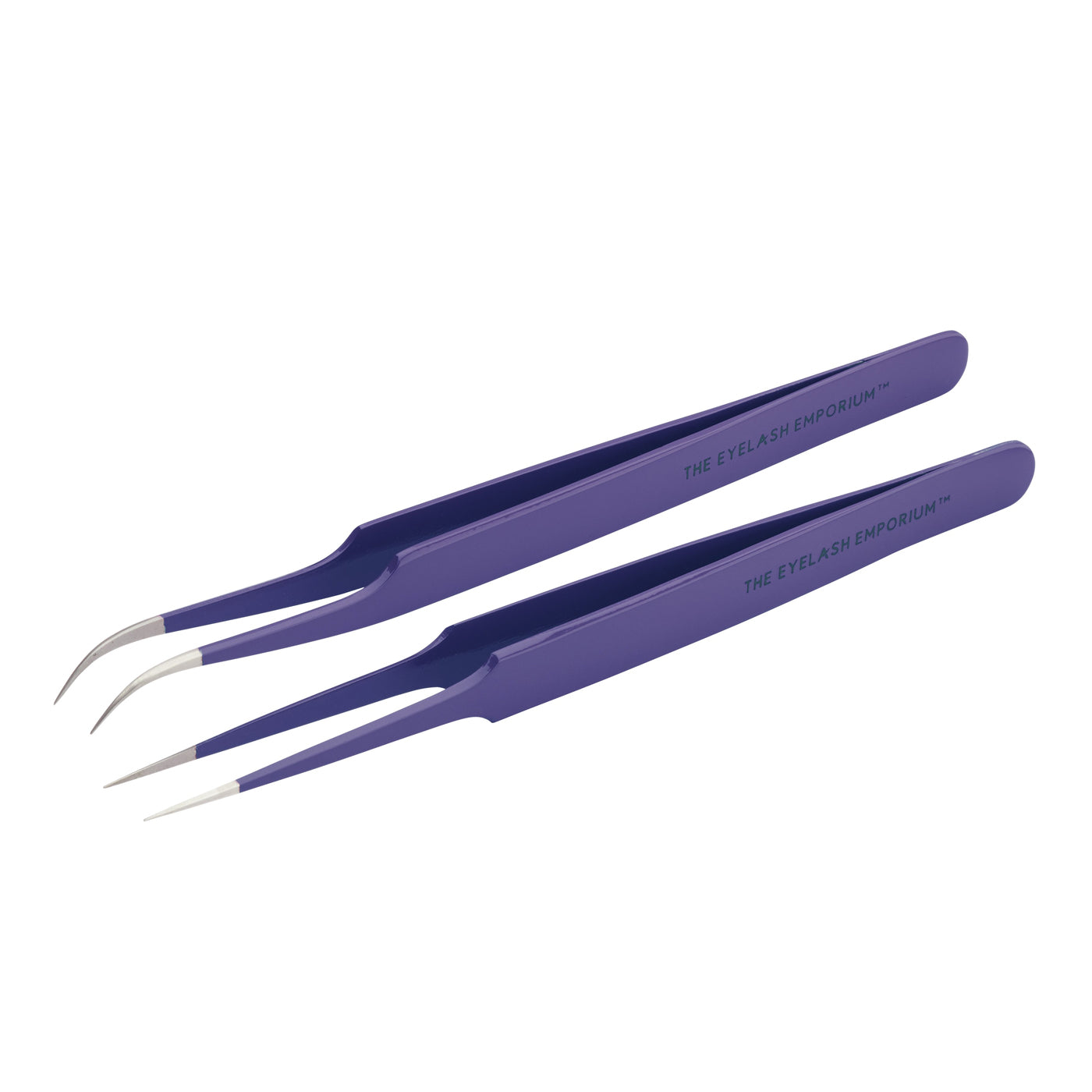 The Eyelash Emporium Midnight Shot Straight And Curved Tweezer Set - Ultimate Hair and Beauty