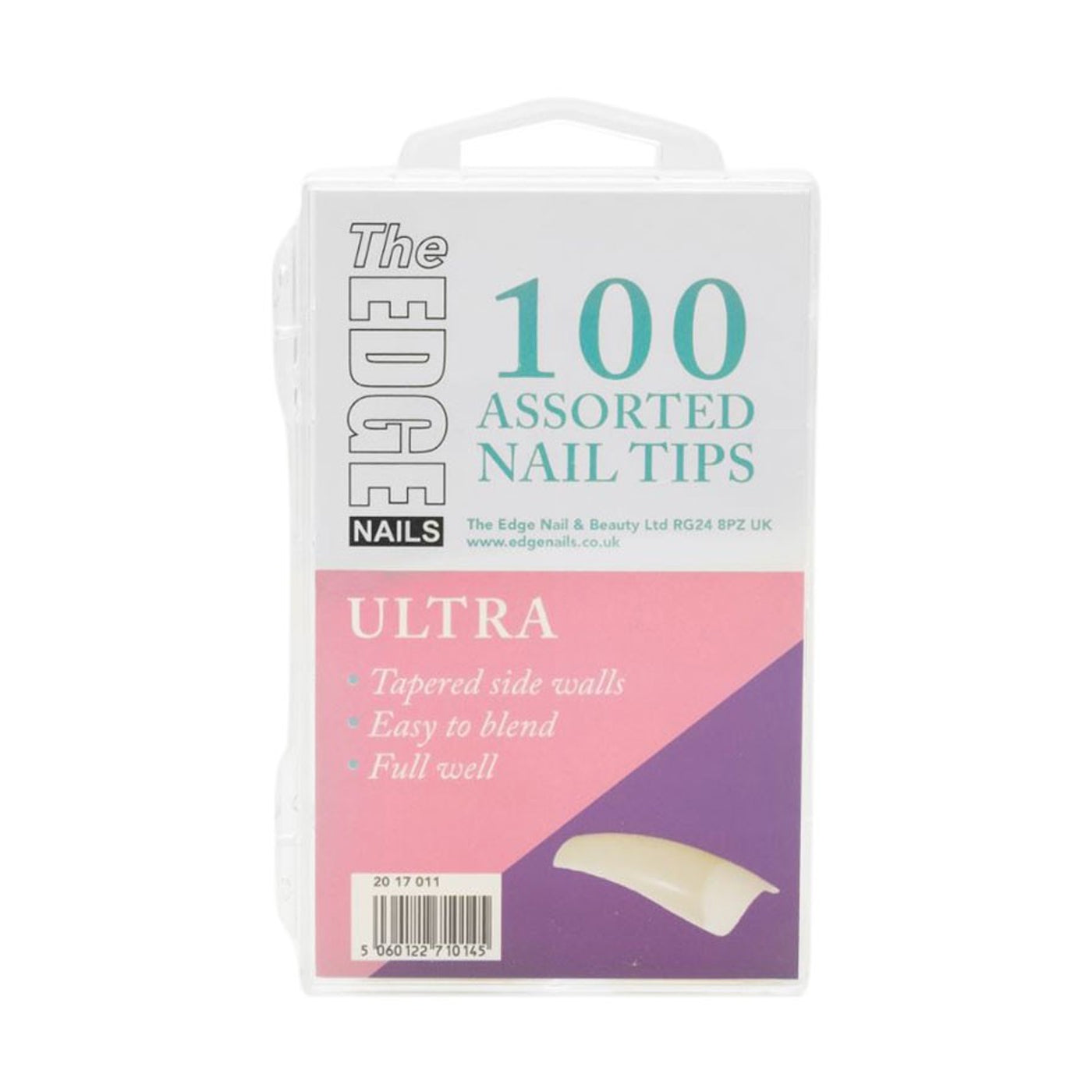 Edge Nails Ultra Tips Assorted Pack (x100) - Ultimate Hair and Beauty