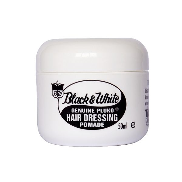 Black & White Hairdressing Pomade – Ultimate Hair and Beauty