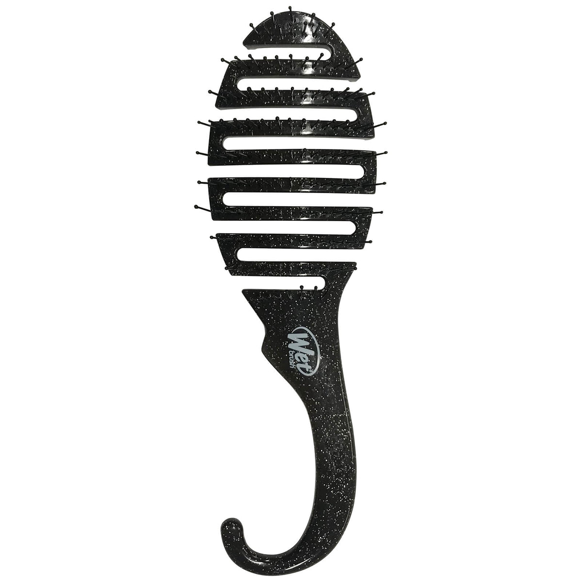 Wet Brush Shower Detangler Brush - Black Glitter - Ultimate Hair and Beauty