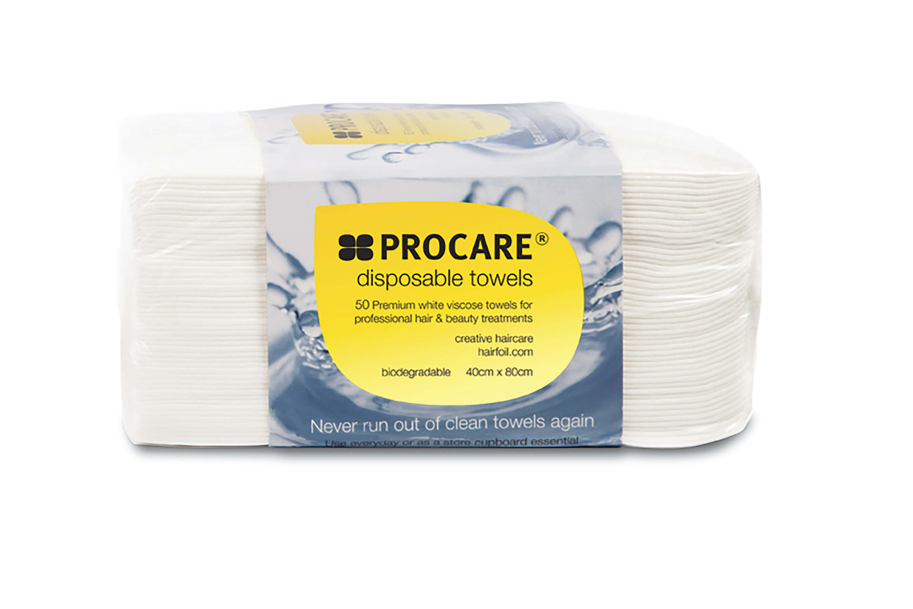 Procare Disposable Towel White - 50 Pack - Ultimate Hair and Beauty