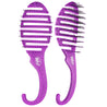 Wet Brush Shower Detangler Brush - Purple Glitter - Ultimate Hair and Beauty