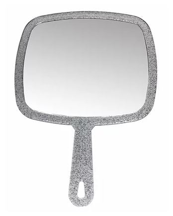 Kodo Single Handle Glitter Mirror (Silver or Smokey) - Ultimate Hair and Beauty