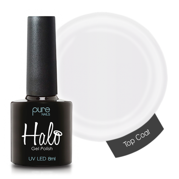 Halo Gel Polish Thick Top Coat (8ml) - Ultimate Hair and Beauty