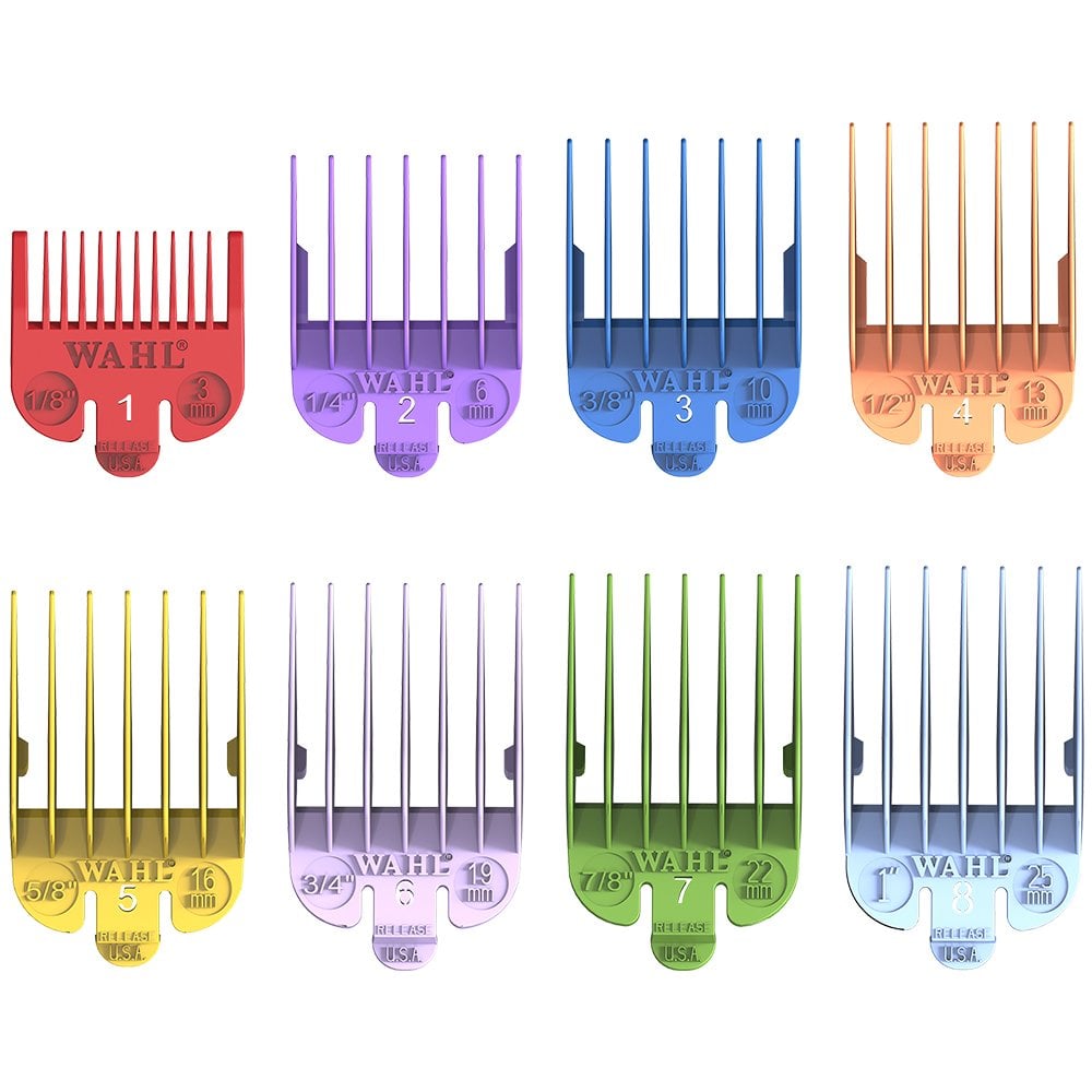 Wahl Comb Attachment Multi-Coloured Cutting Guide Set 1- 8 - view 3